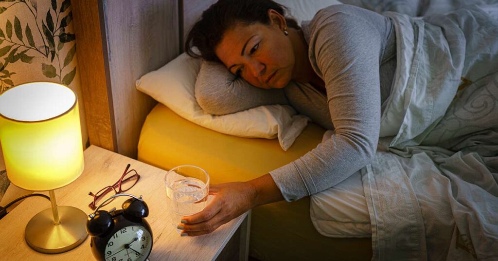 sleepless night bedside clock